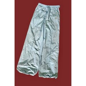 Daily Paper Light Blue Wide Leg Nylon Parachute Track Streetwear Trousers Medium